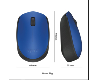 Mysz Logitech M171 wireless niebieska - 285733 - zdjęcie 13